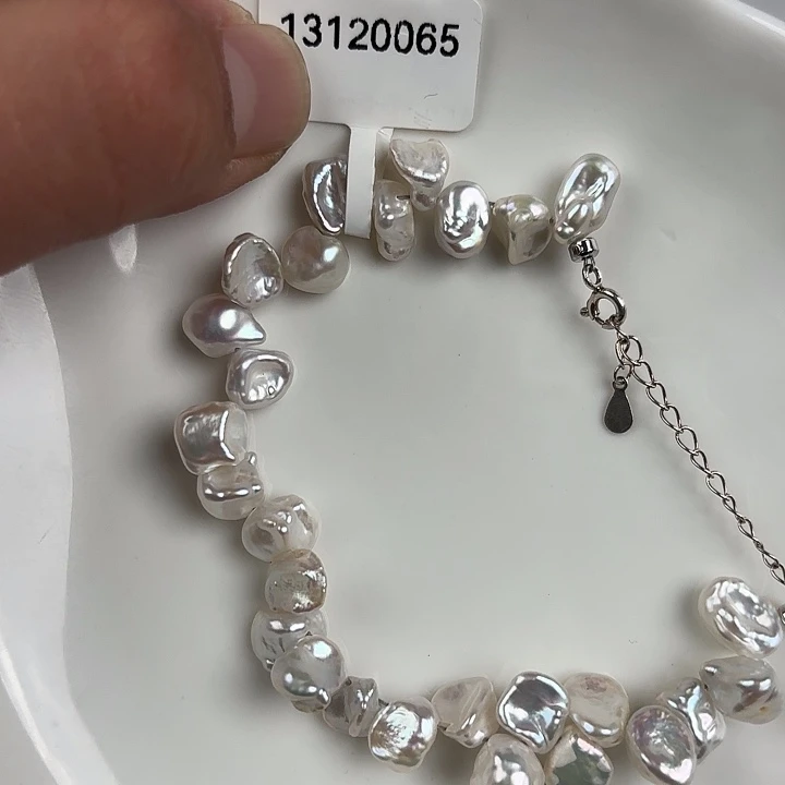 淡水珍珠天然淡水珍珠银S925镶嵌