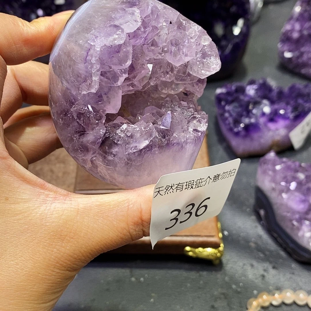 紫晶珠宝半成品未镶嵌