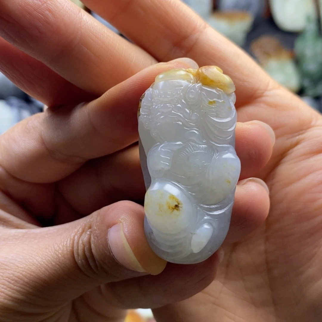 和田玉未镶嵌挂件