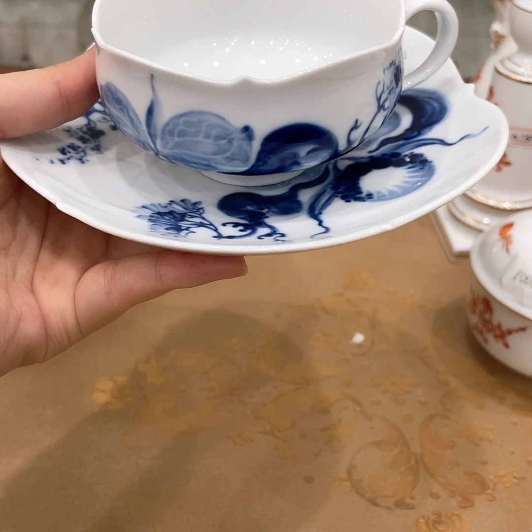 瓷片中古一等水墨兰花