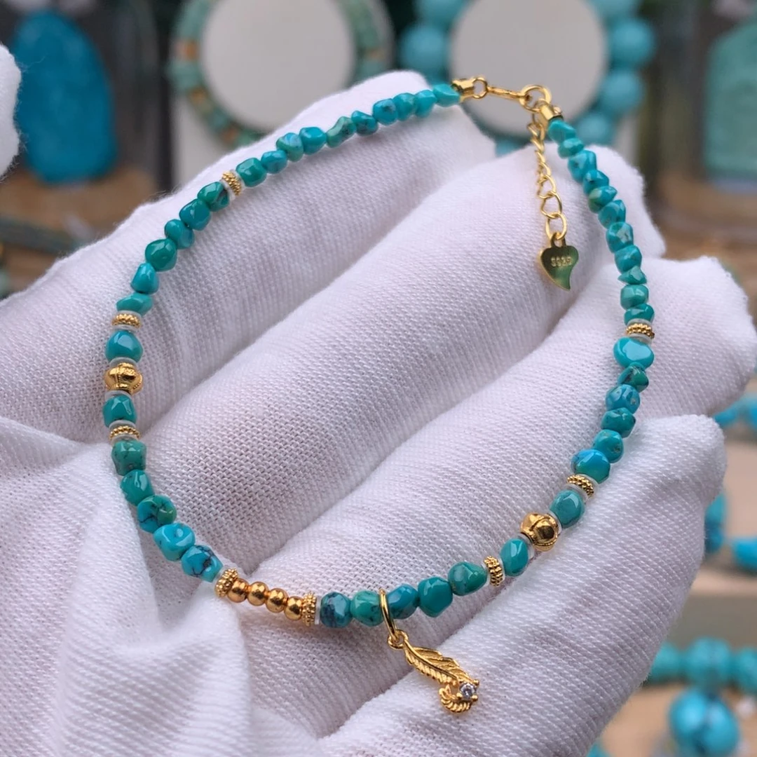 绿松石银S925镶嵌珠宝奇石