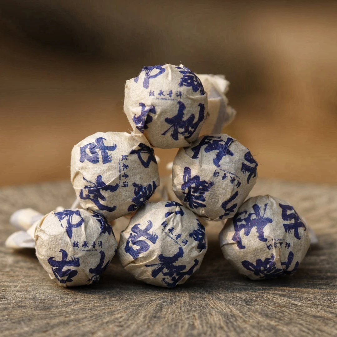 邦崴古树龙珠丨普洱2023年云南普洱生茶（古树头春头采）7克龙珠