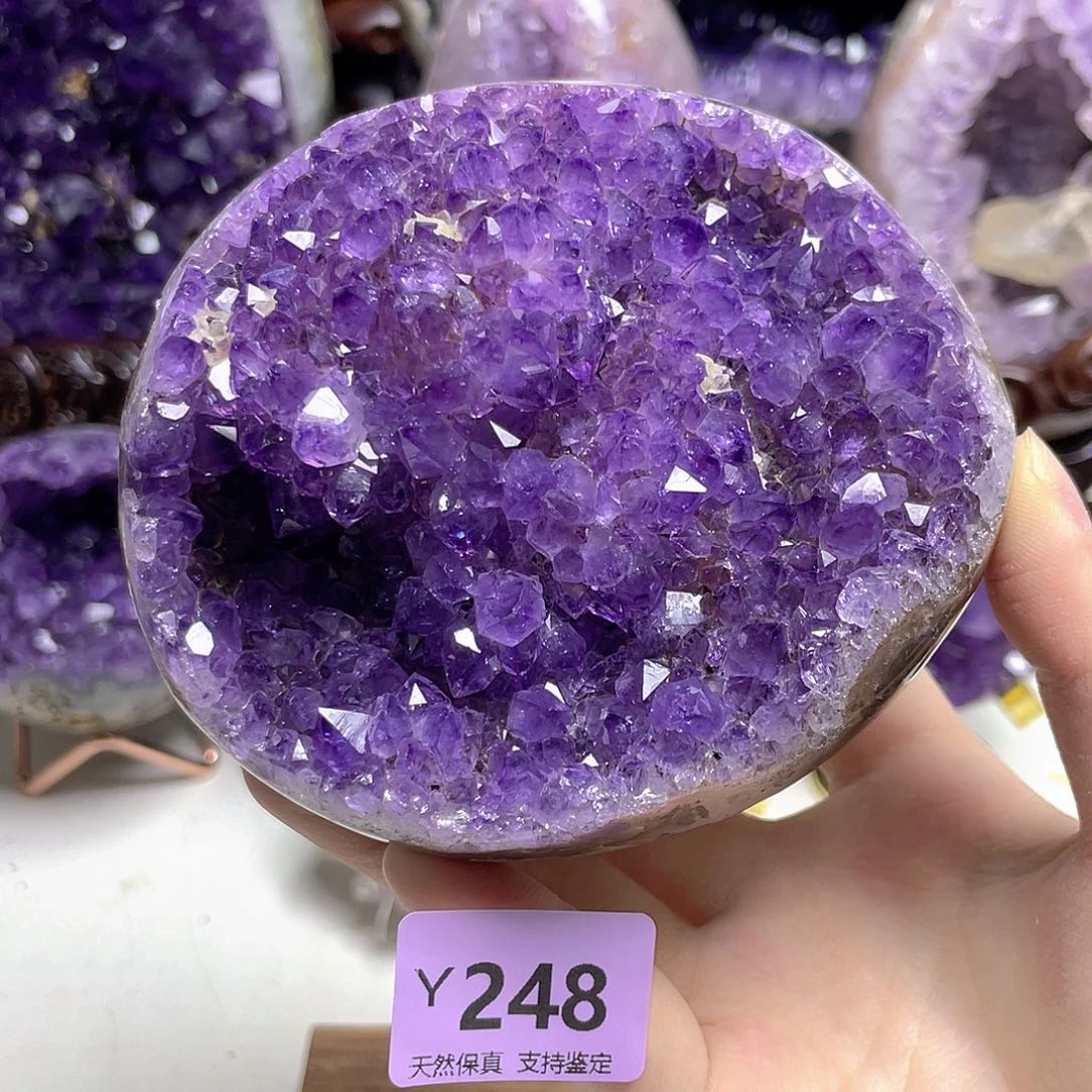 珠宝半成品紫晶未镶嵌