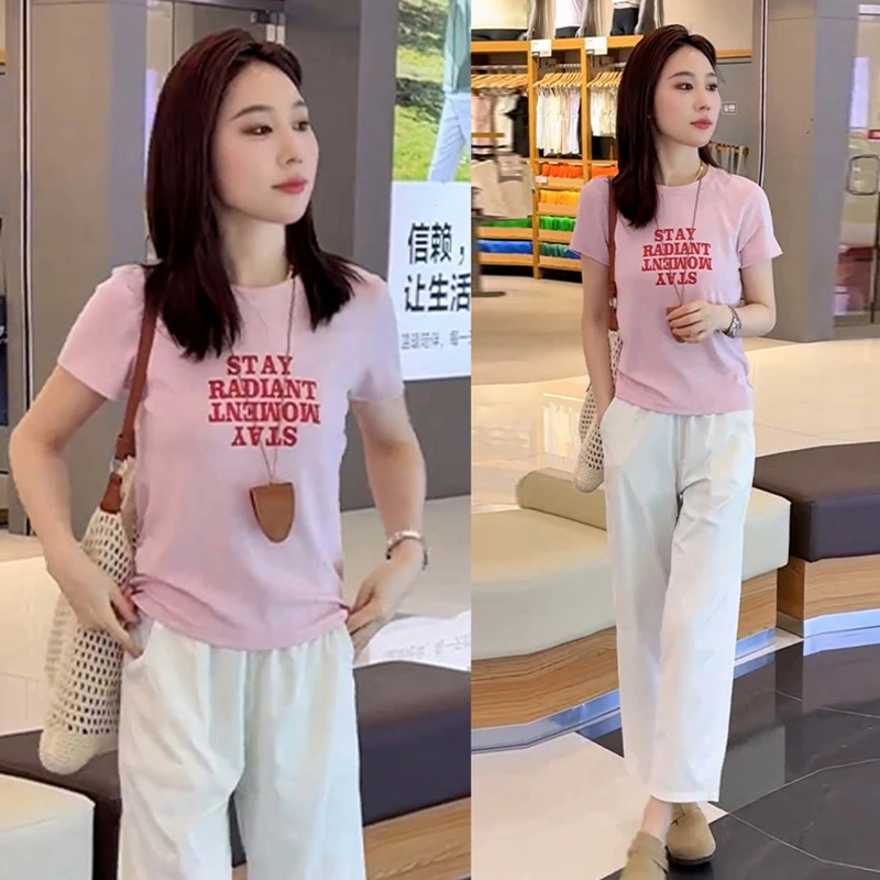 2025年夏季时尚气质新款好看穿搭松弛感日常休闲潮流百搭女士套装