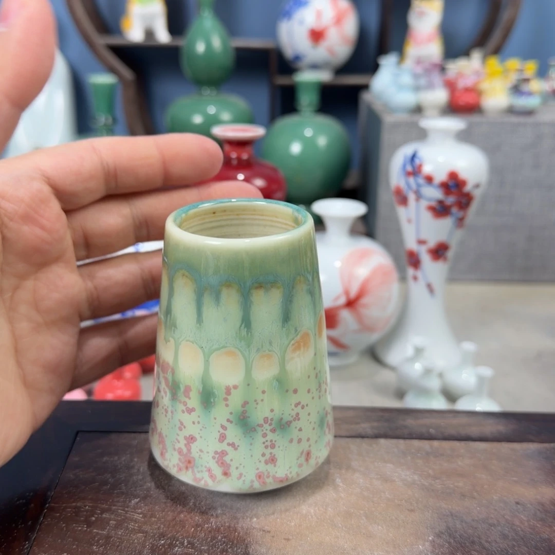 陶瓷手工小花器摆件