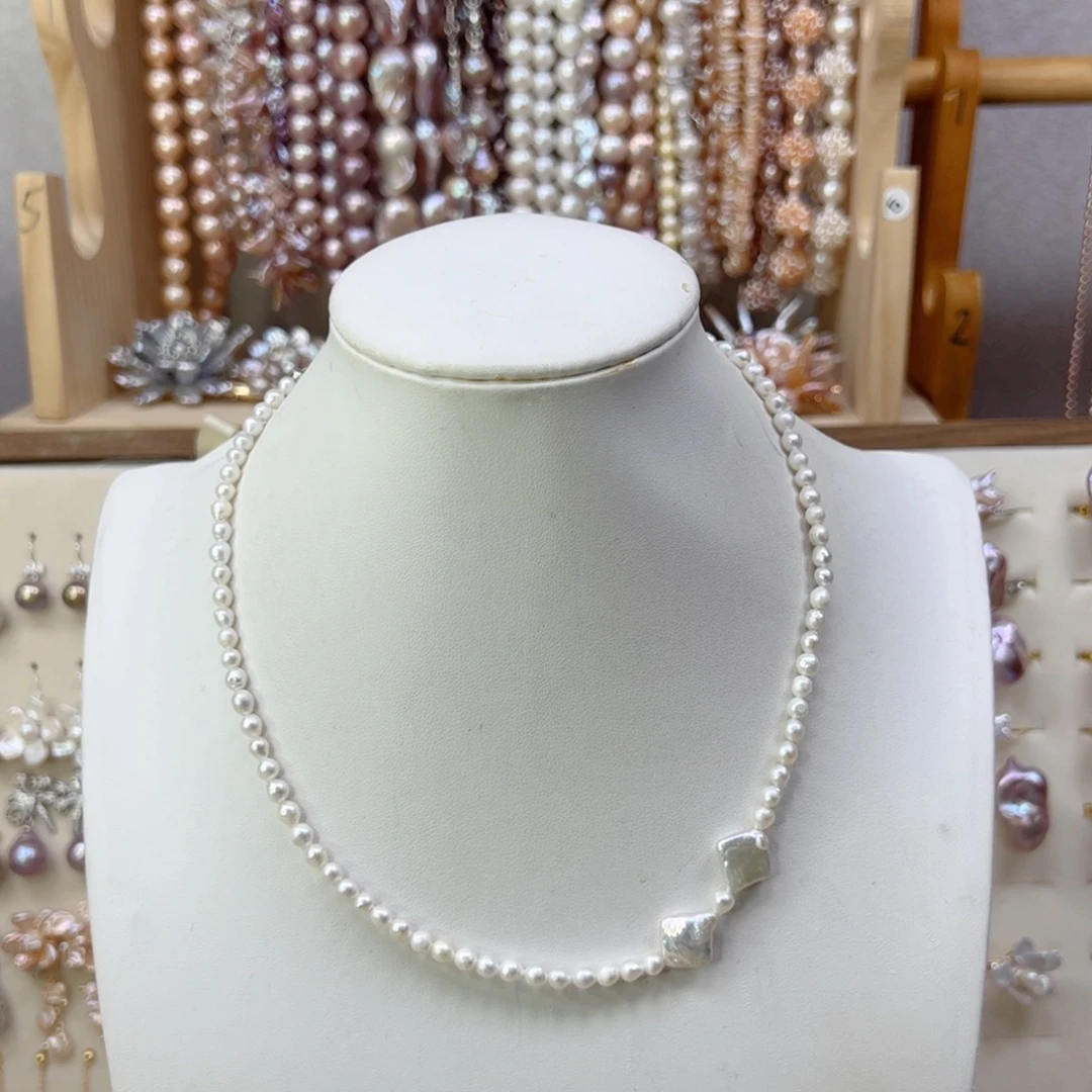 淡水珍珠手绳合金