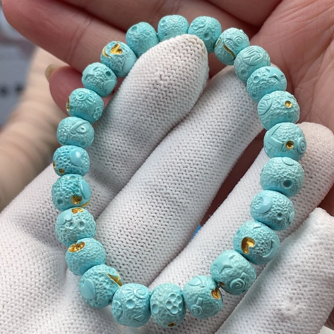 绿松石未镶嵌挂件