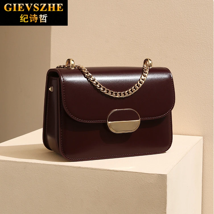 纪诗哲包包女款单肩包百搭手提包链条包送女友老婆生日情人节礼物