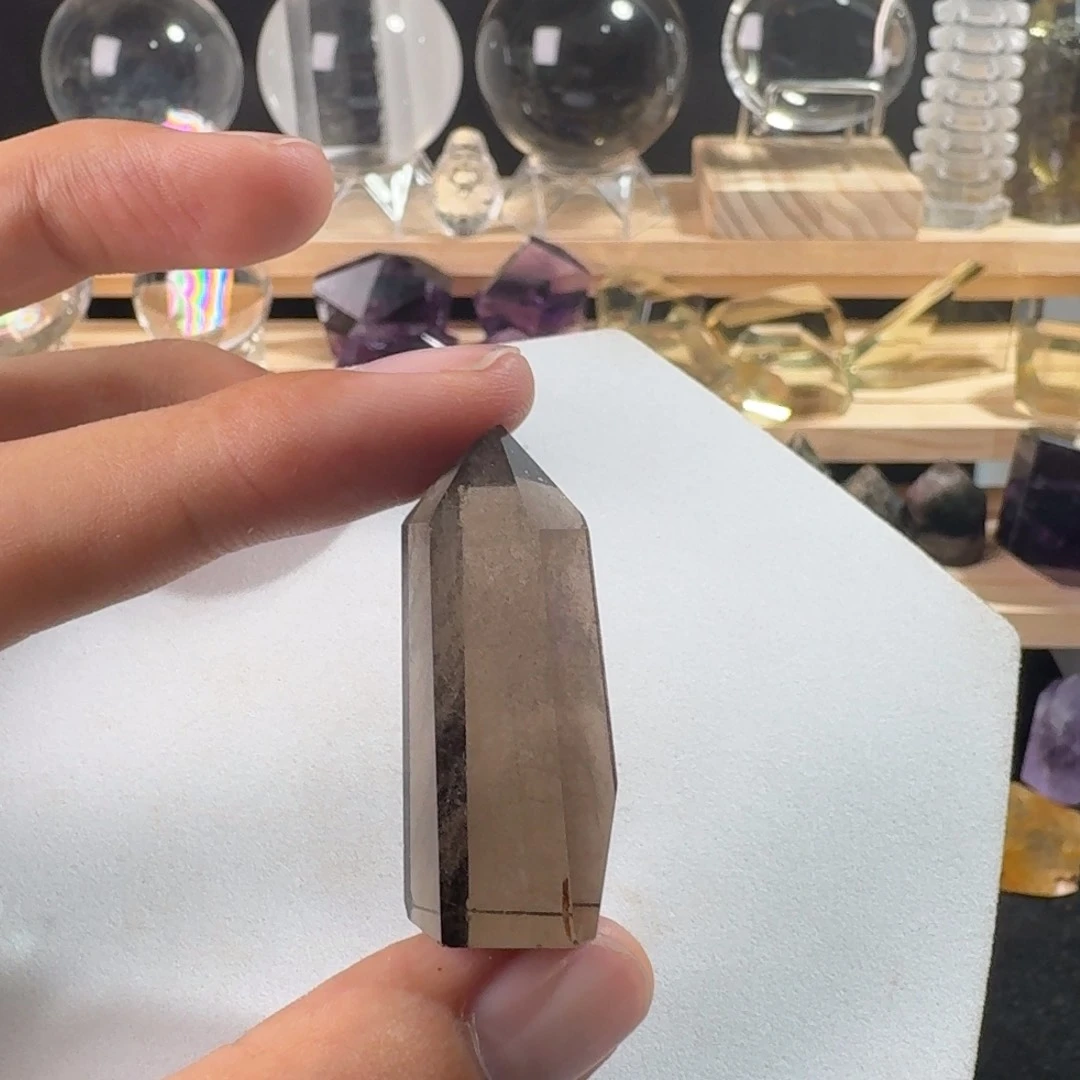 水晶珠宝半成品未镶嵌茶晶