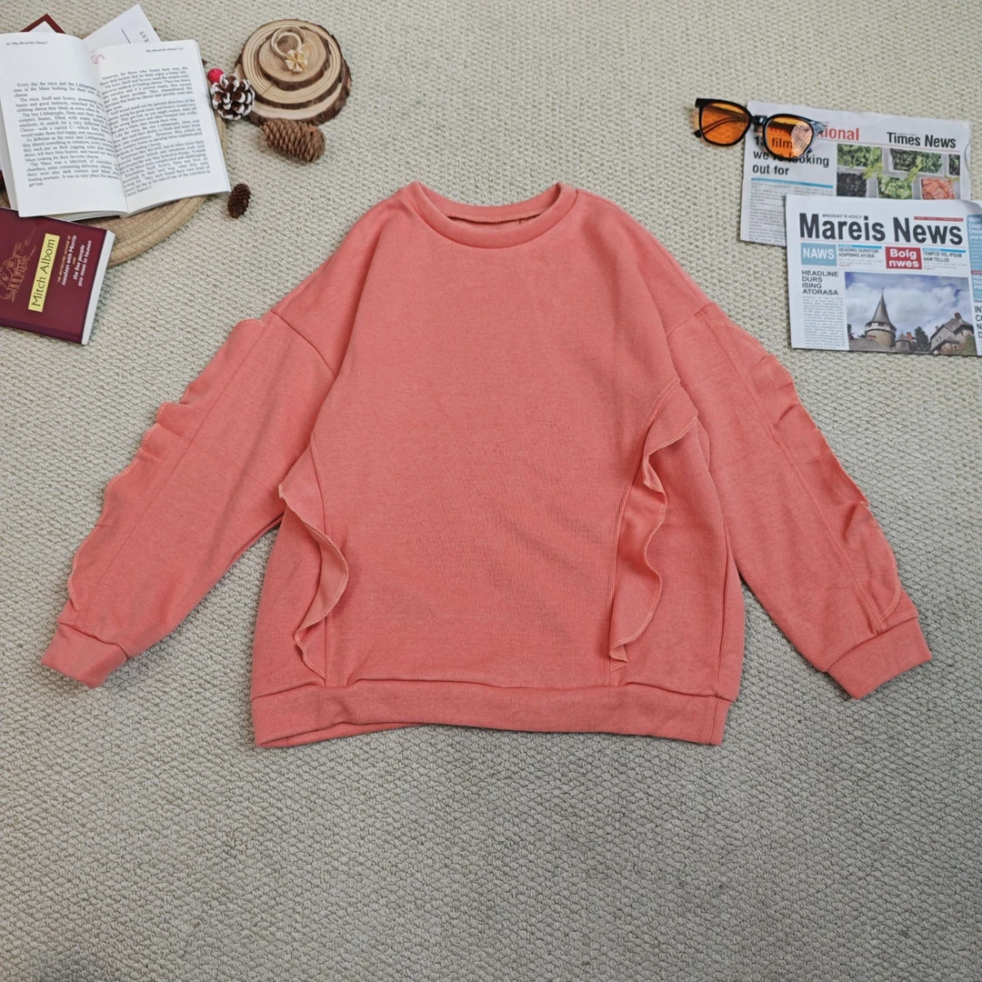 2025春季新款休闲纯色长袖卫衣9548