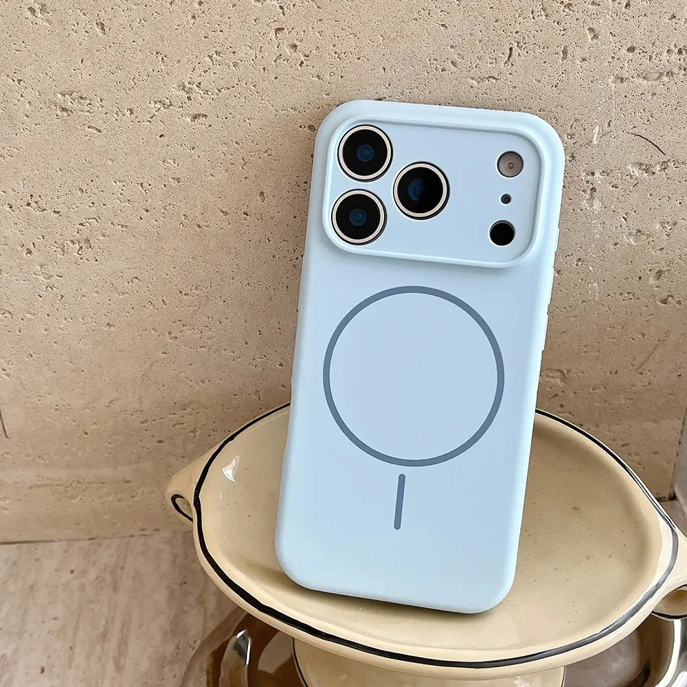 一体Ai相机按键适用iPhone17手机壳液态硅胶细圈磁吸苹果16保护套