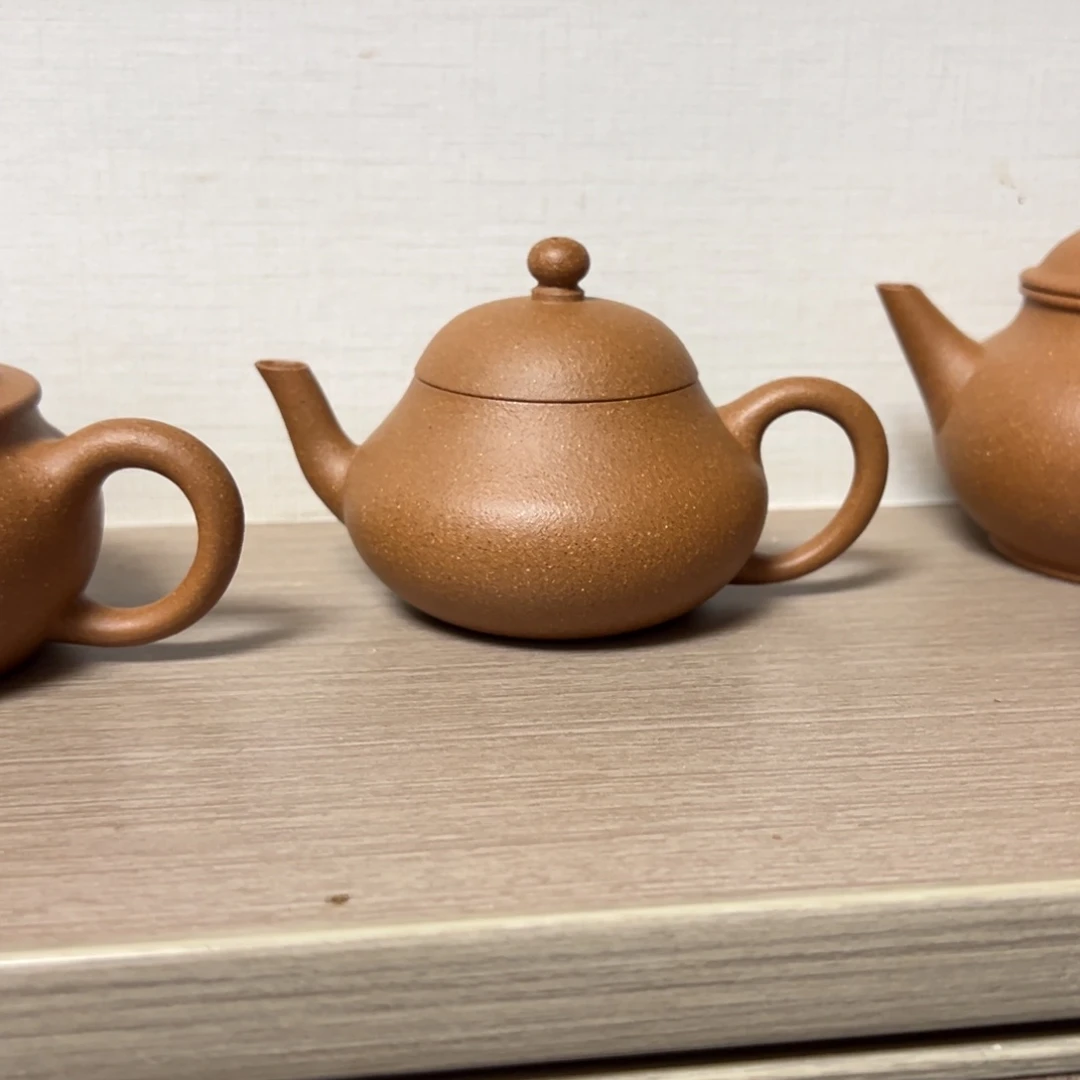 茶壶紫砂120cc金降坡梨形