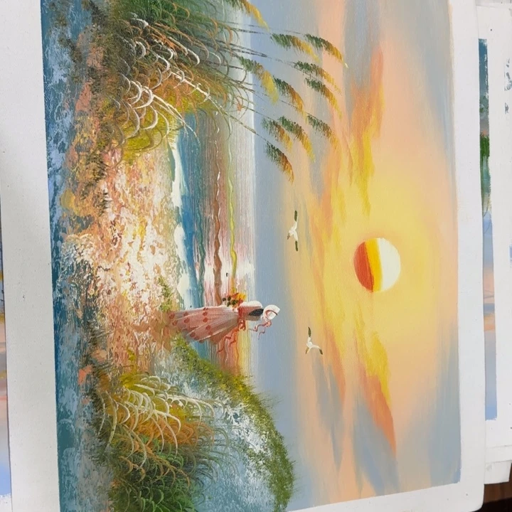 油画在一起的时候就是不知道