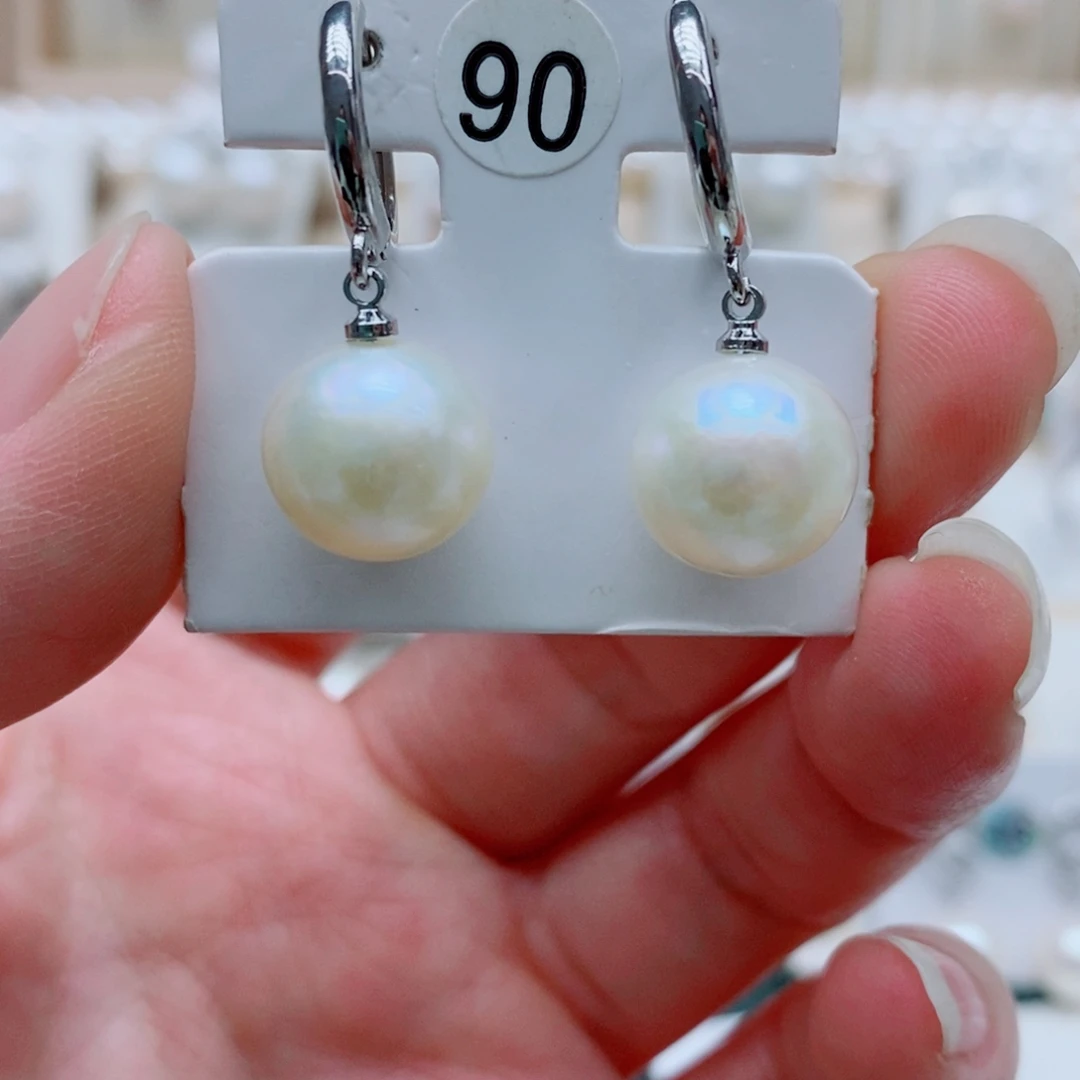 银S925镶嵌淡水珍珠颈饰12