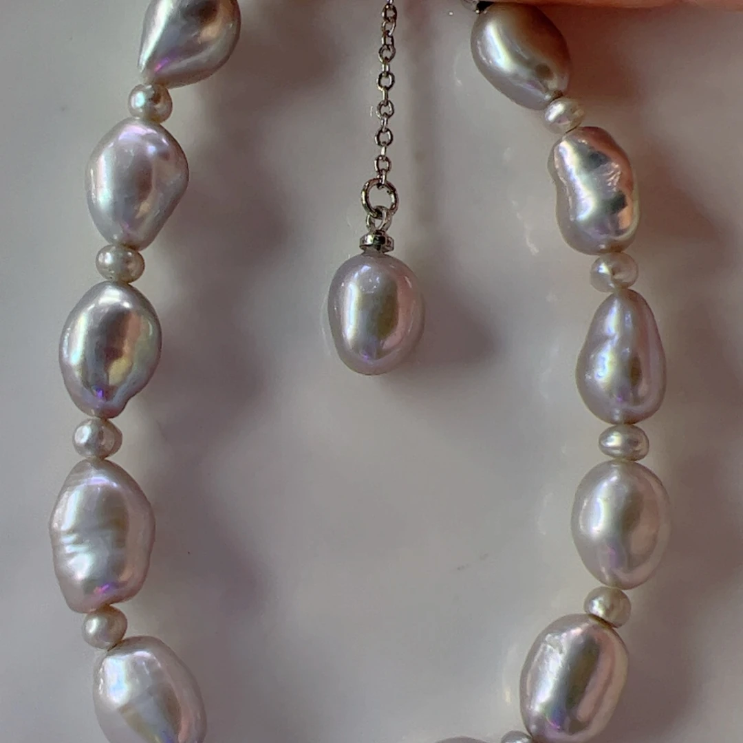 淡水珍珠手绳14K金镶嵌600