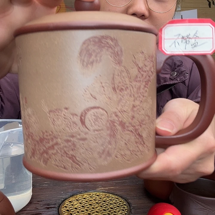 紫砂茶杯原矿紫砂杯