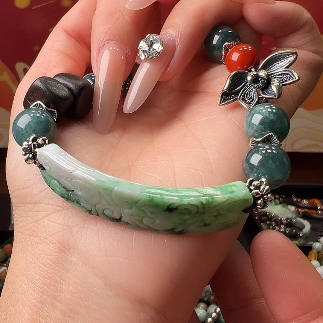 翡翠未镶嵌手链手链