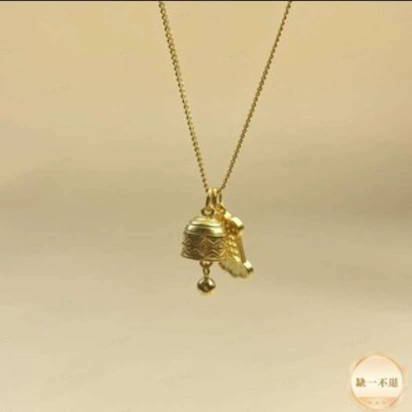 925银银制品 【小北好物】s925银铃铛套链QH34X466【链长45cm】