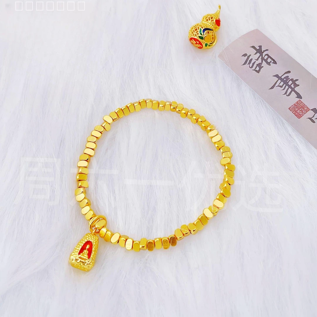 铜合金手链 古法新中式复古四面佛轻奢百搭手链女高保色