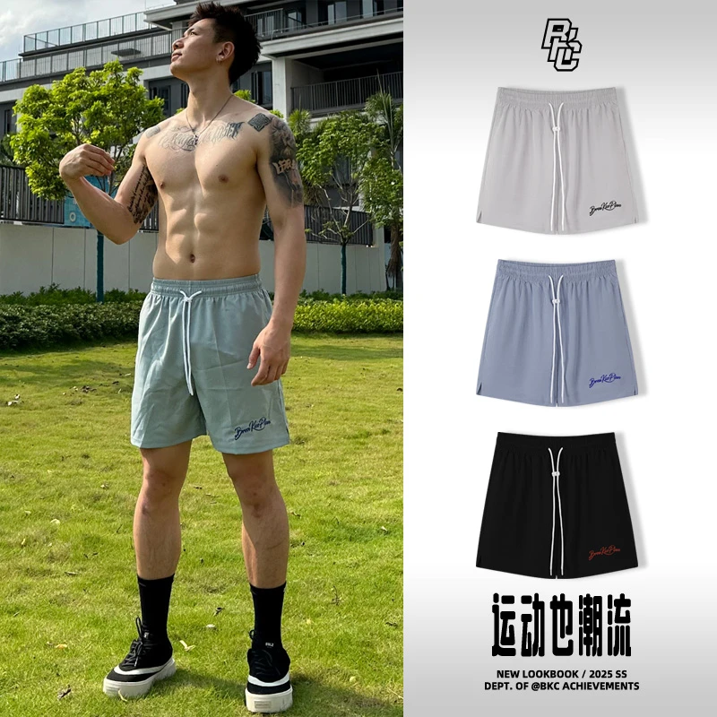 BKCXZICE美式运动短裤男夏季透气速干四分裤跑步健身宽松篮球裤子