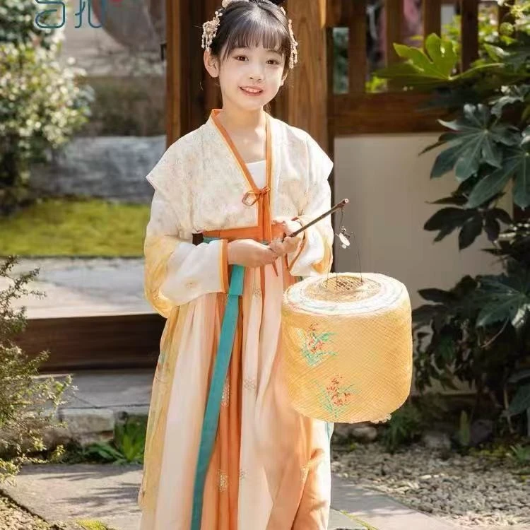 儿童汉服连衣裙库存默认瑕疵不退换