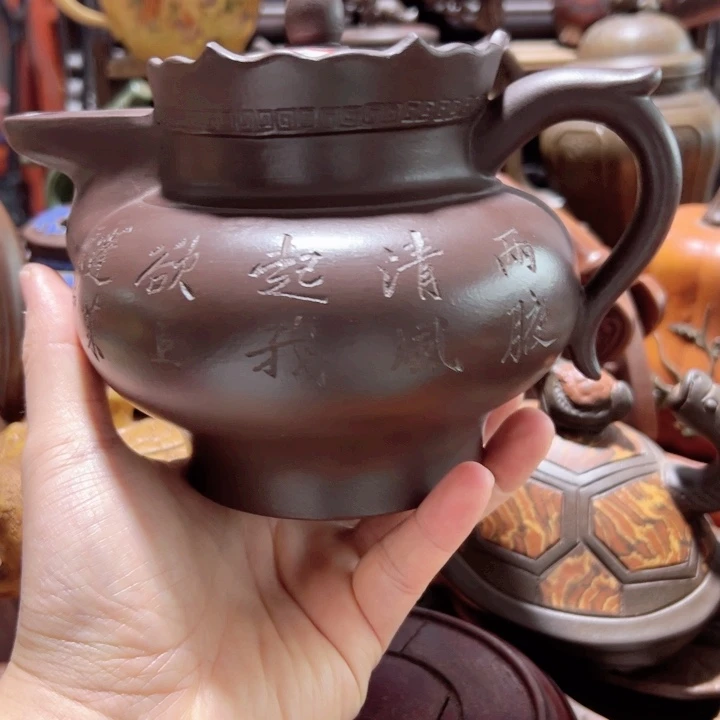 茶壶紫砂紫砂壶收藏起来了！