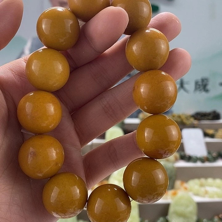 蛇纹石玉手链未镶嵌