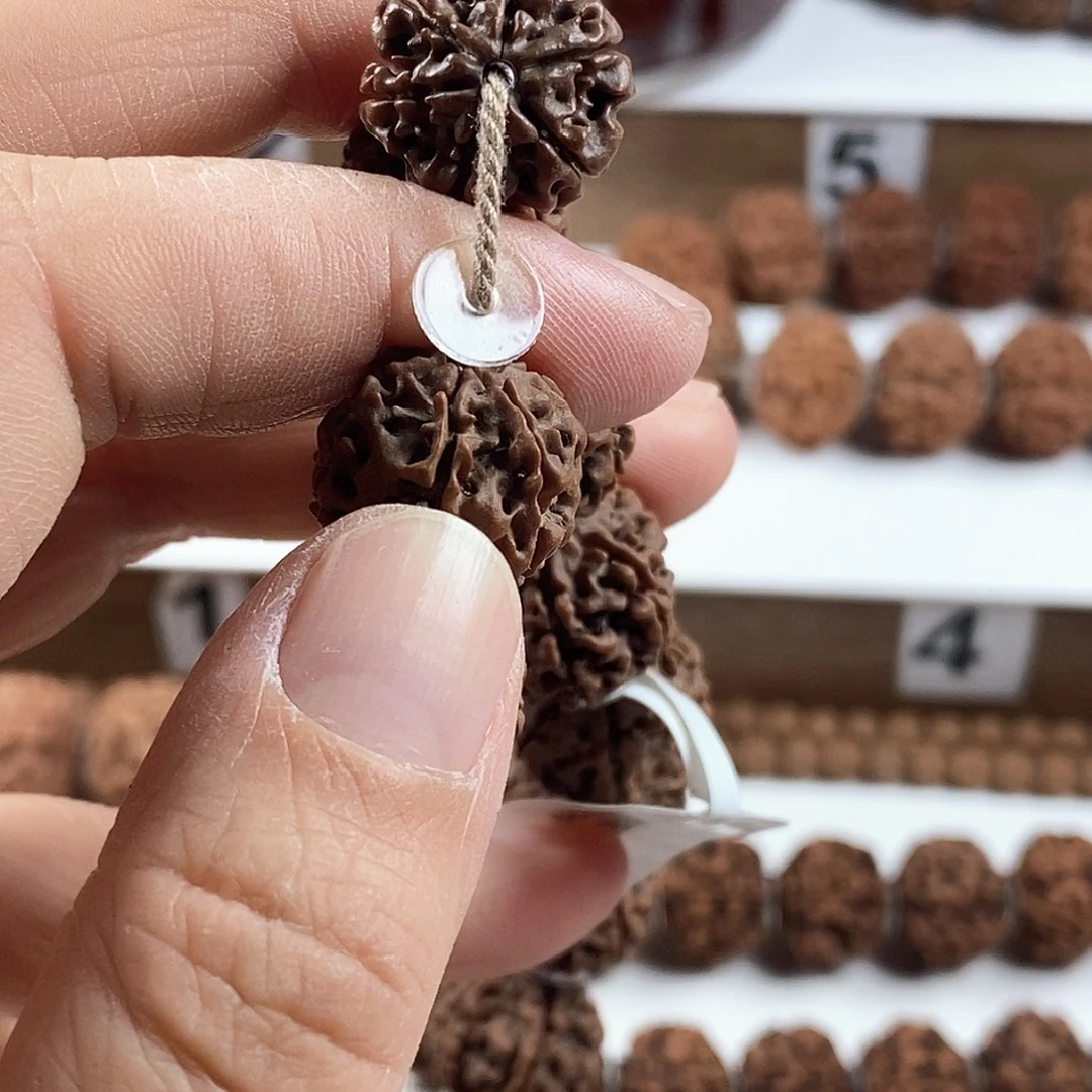 手串金刚菩提原生态6瓣闷墩铁籽