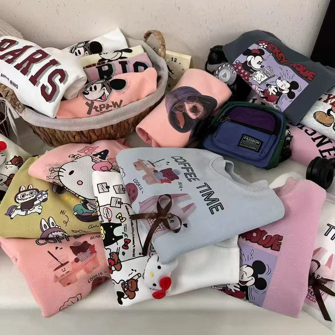 女童复合卫衣2025新款洋气童装女孩长袖上衣儿童衣服【直播专用】