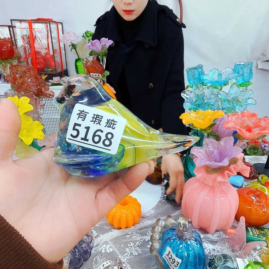 福利不退不退琉璃花瓶花器艺术品
