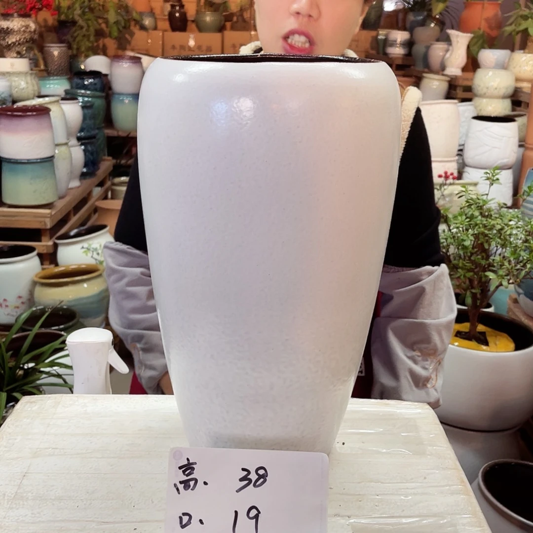 紫砂花盆高度38口径19