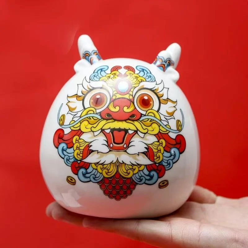 喜庆龙猫白色存储罐-ZH566（众）
