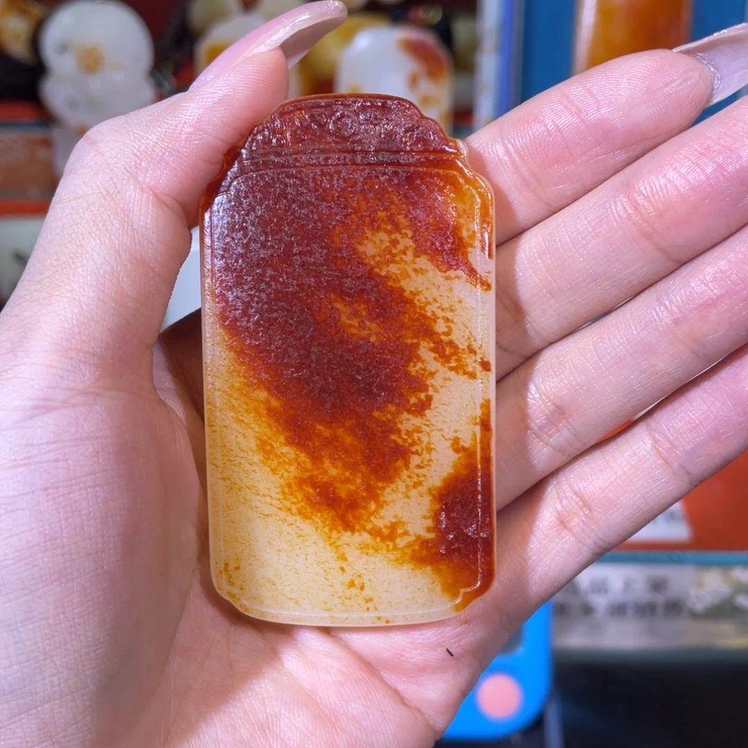 无***。和田玉未镶嵌挂件