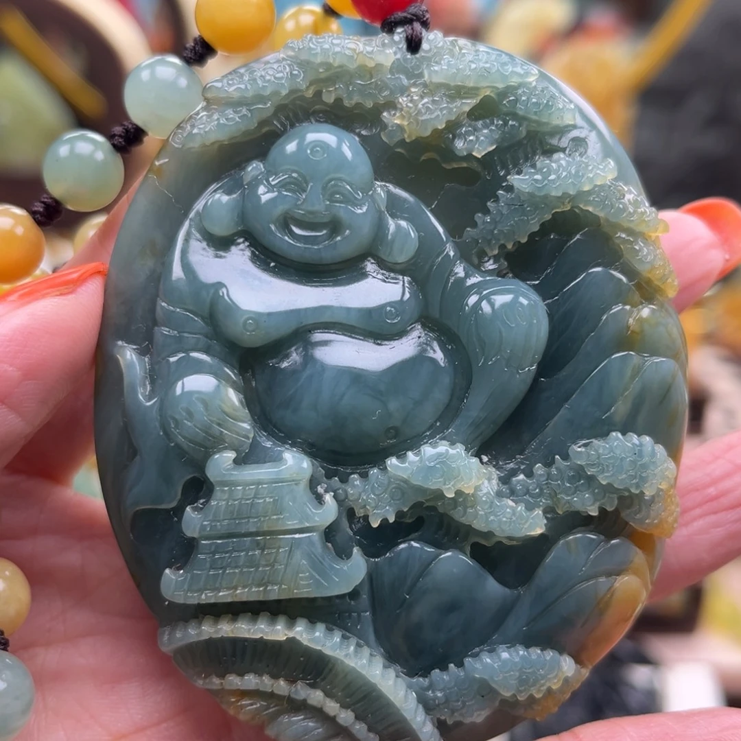 岫玉未镶嵌挂件挂件