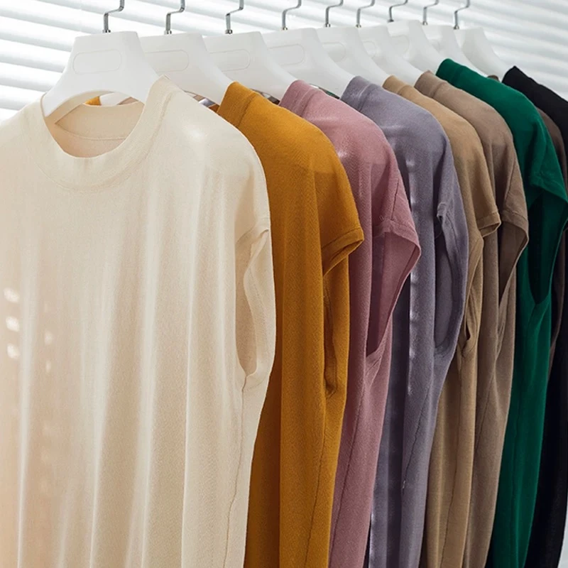 9307 祺欣家 韩版小飞袖简约风高级感纯色百搭时尚显气质针织衫