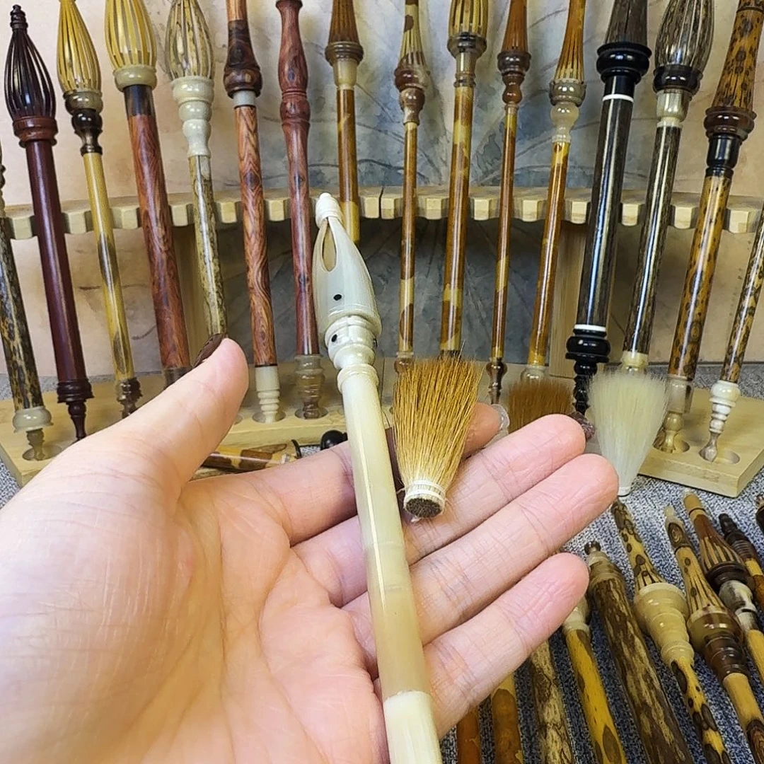 镜***月全牛角配纯狼毫3.0 出锋