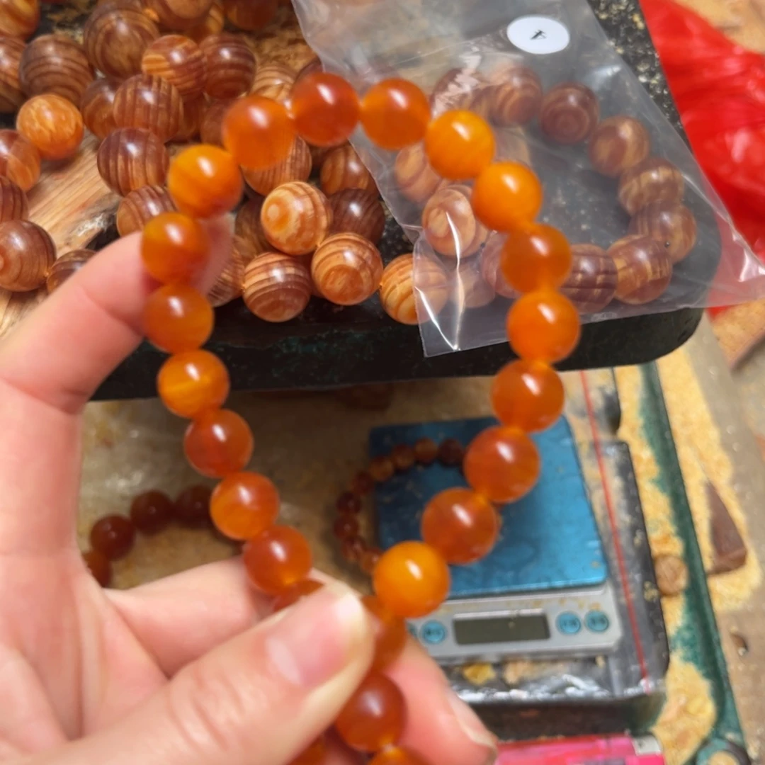 松木（琥珀木）手串/手链1.1包浆