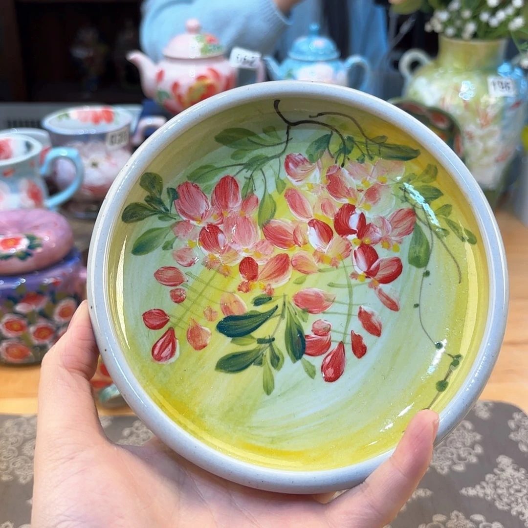 景德镇手绘高温釉下彩陶瓷茶具