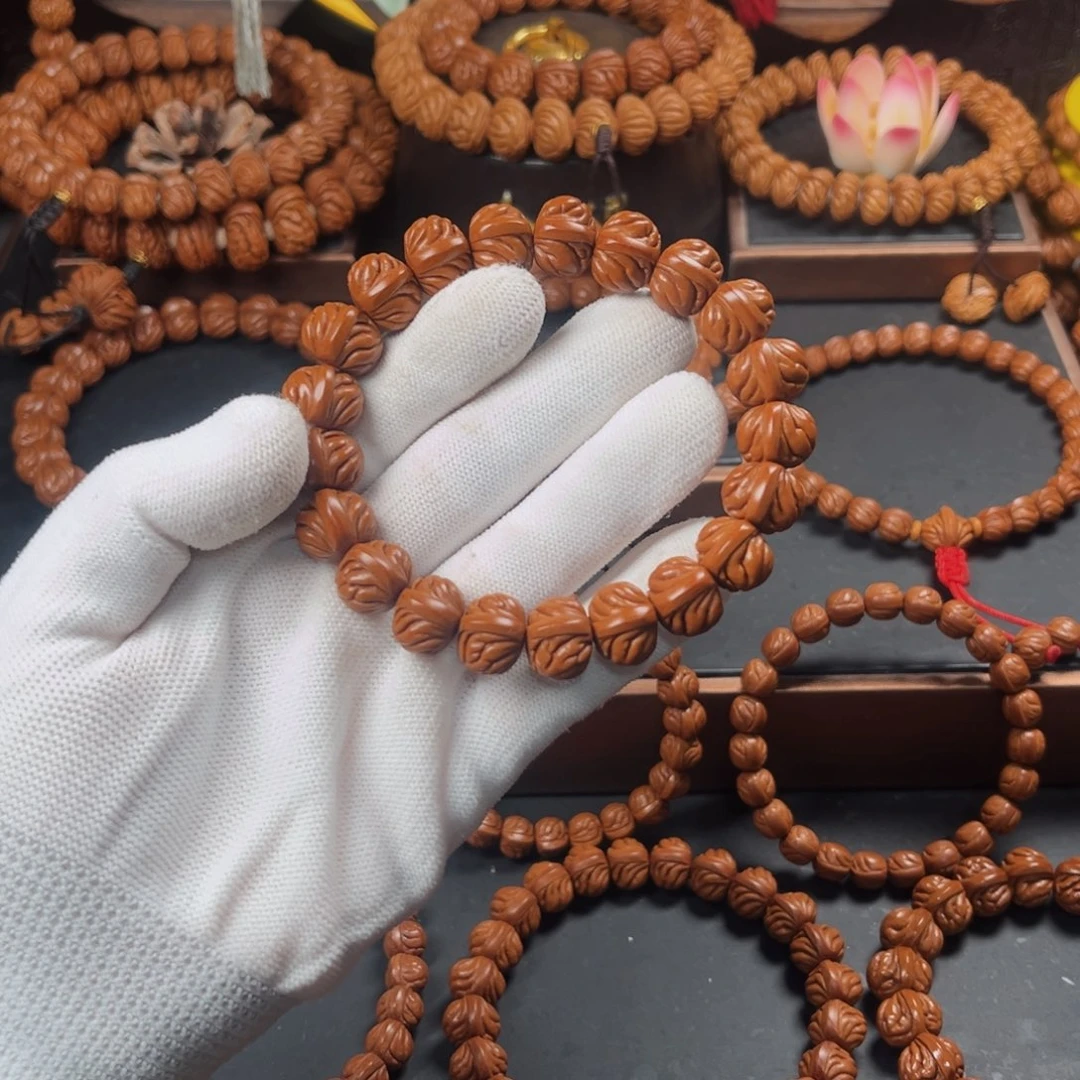 桃核吊坠达*江14双脊龙手串