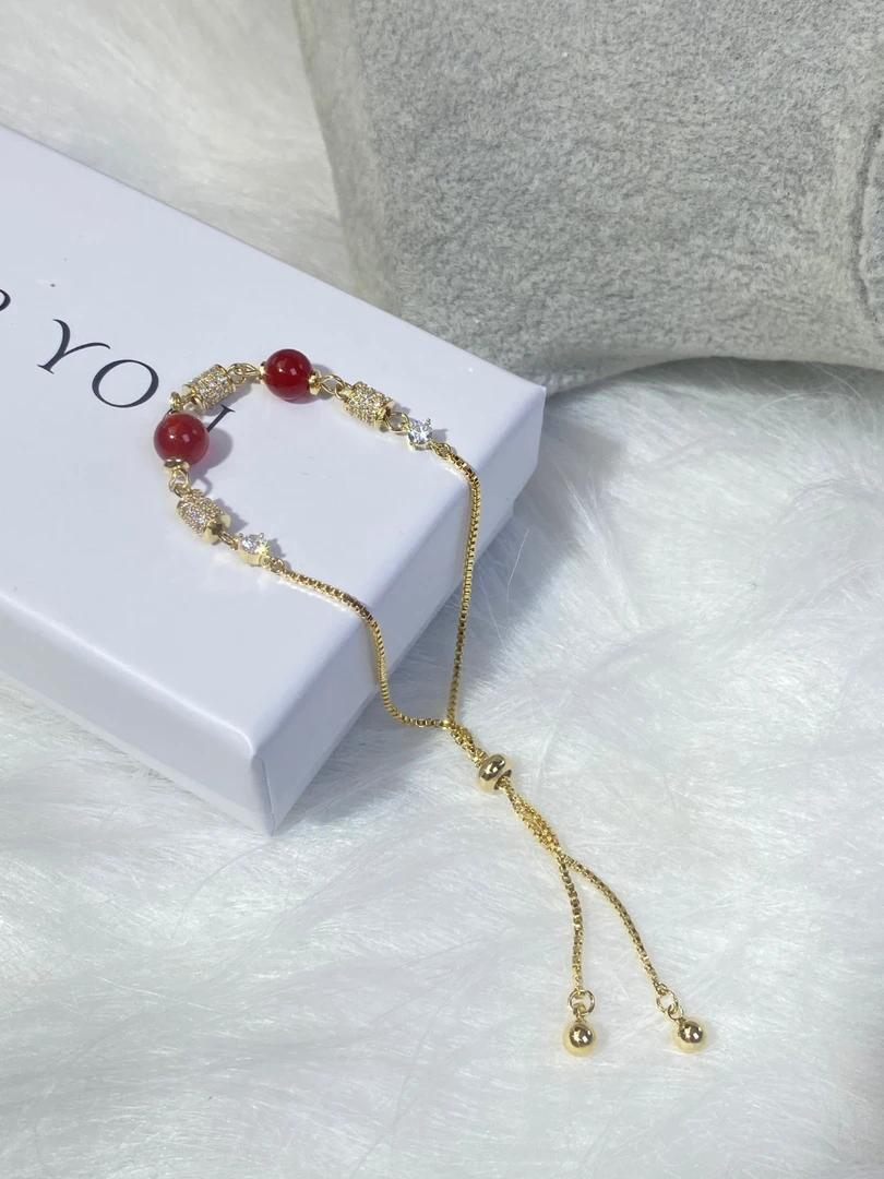 铜合金合成锆石手链 DS-4227 新中式长相思小蛮腰手链