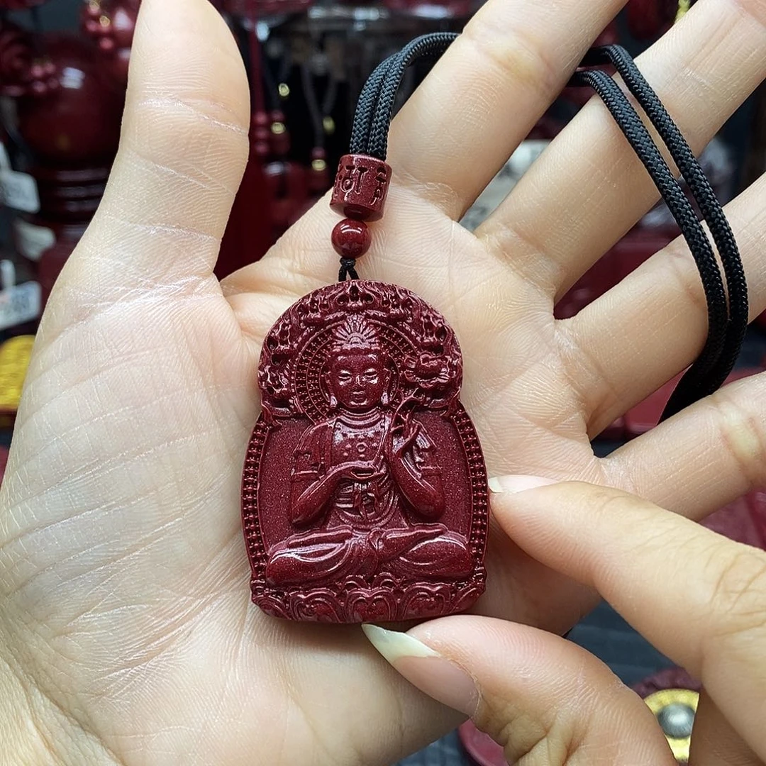 天然辰砂火焰纹马