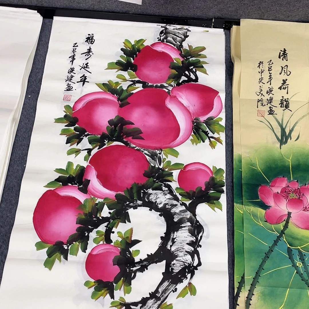 国画作品小姐姐放漏…