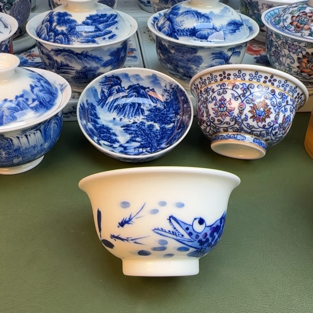 纯手工纯手绘茶具石头235