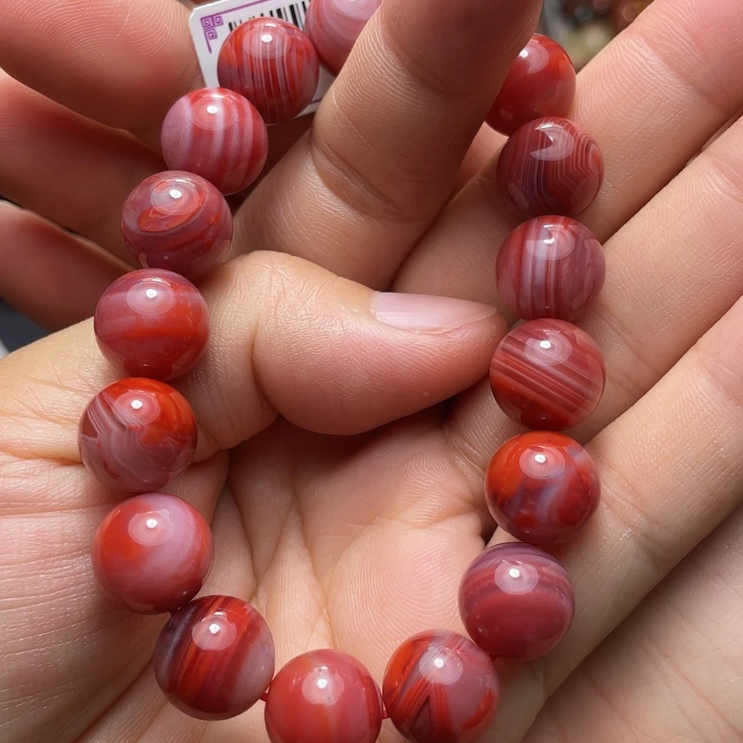 未镶嵌手串多样性发1南红玛瑙   11-12