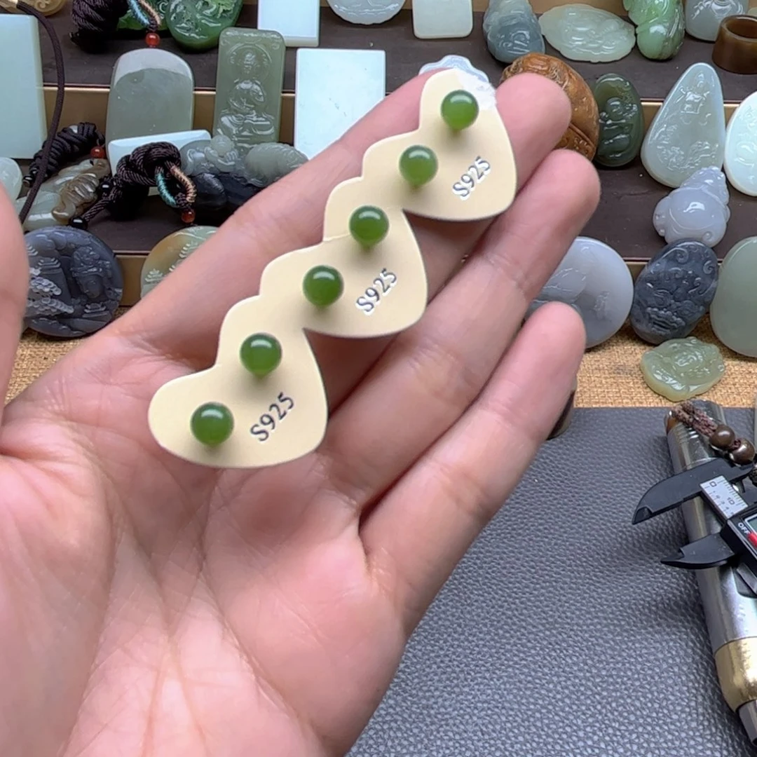 和田玉银S925镶嵌颈饰