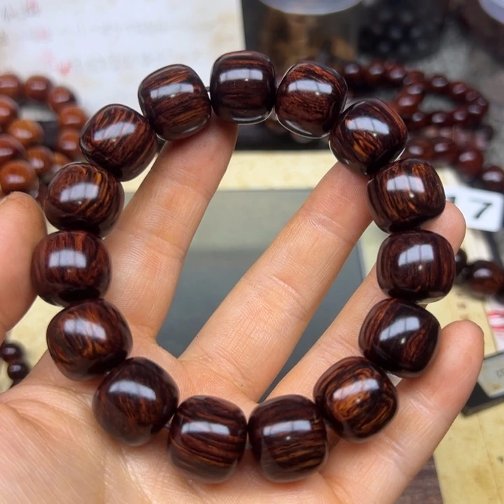 花梨木类手串/手链海南红降1516老型黑金天花板超一档20