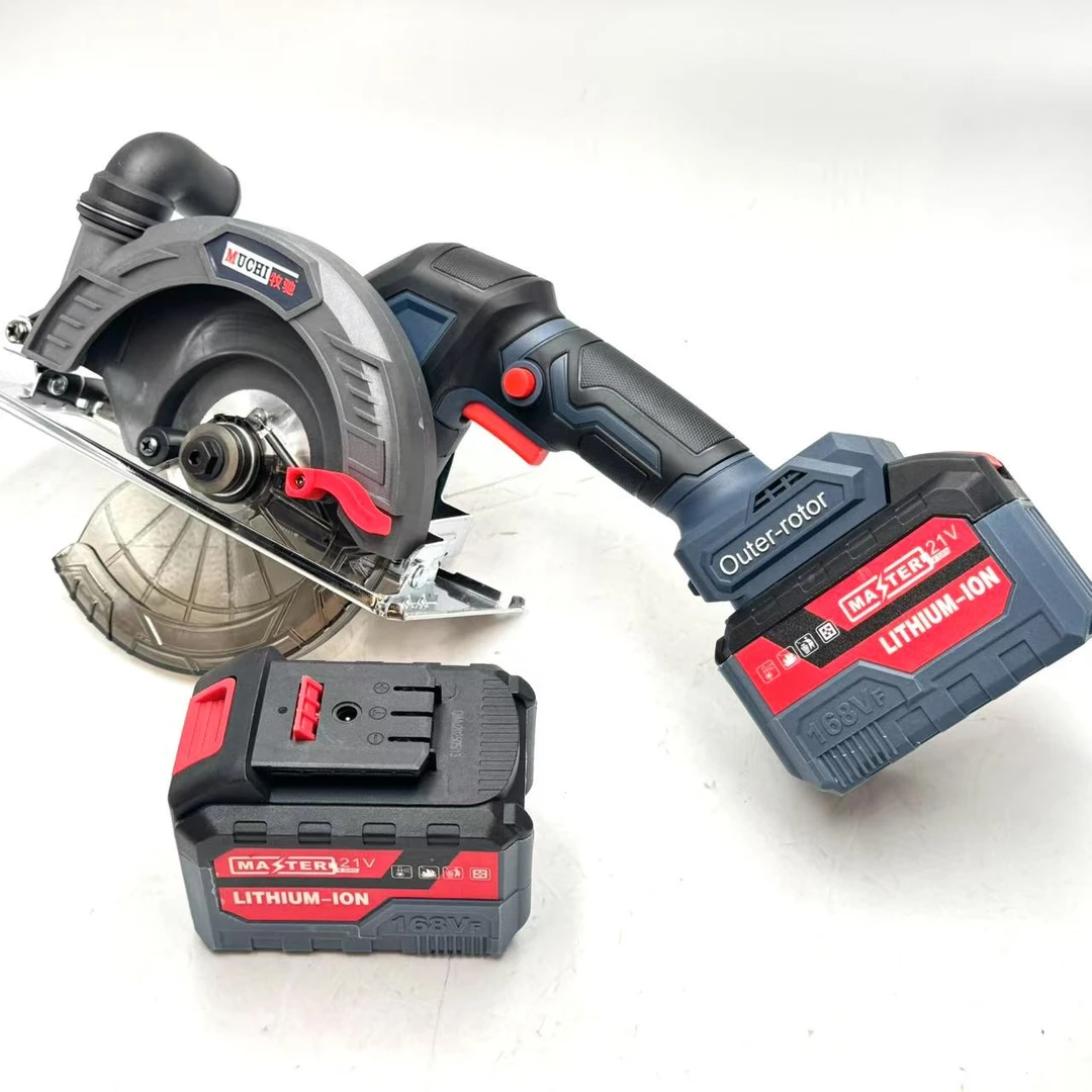 牧驰 6.5寸外转子电机15节电池新款纯铜无刷工业款电圆锯二电一充