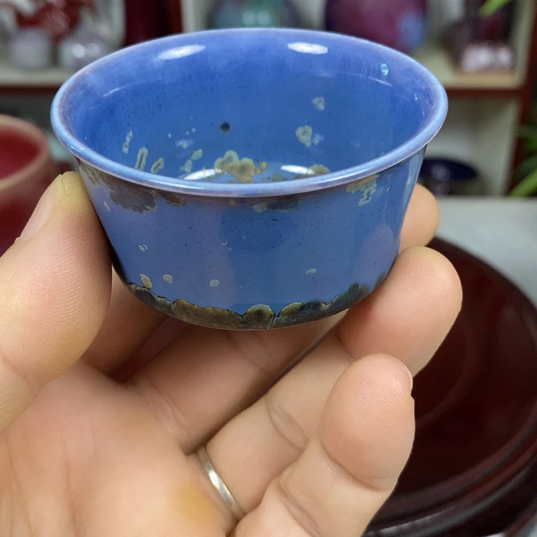 杯钧瓷茶杯客杯功夫杯高温窑变
