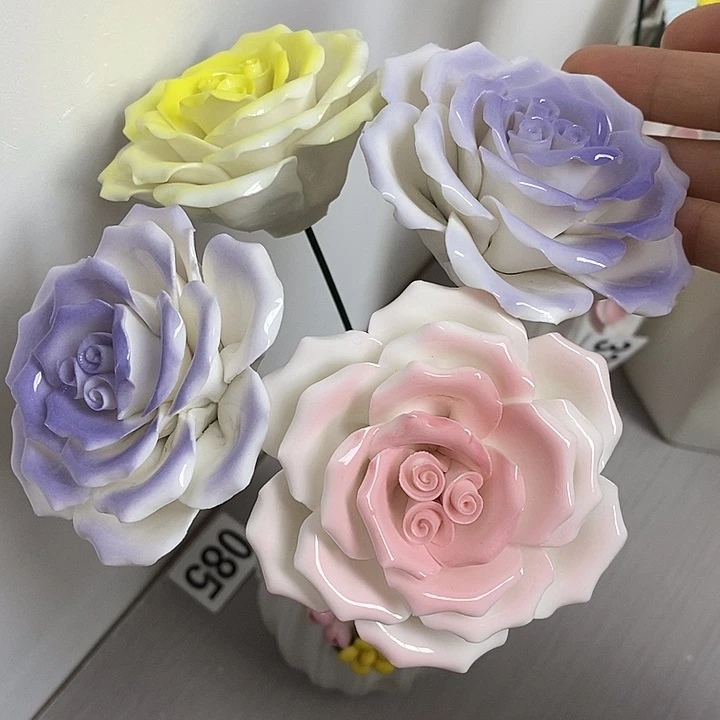 陶瓷陶瓷材料加工4朵