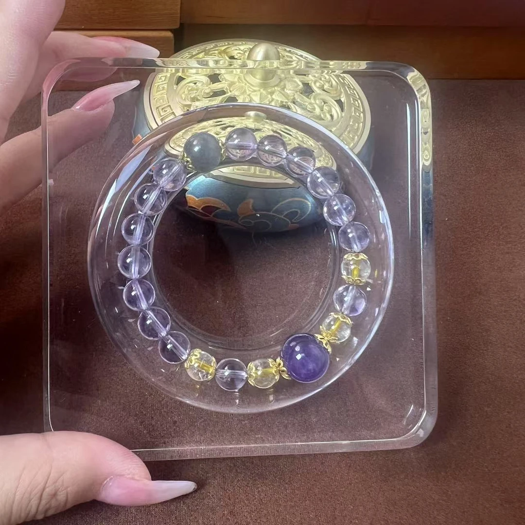 紫霸王天然水晶手链